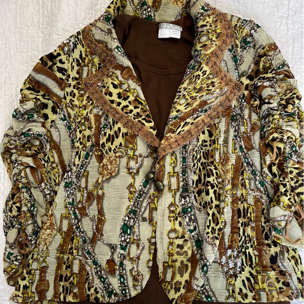 Alberta Makali 2 piece tank and cardigan XL
